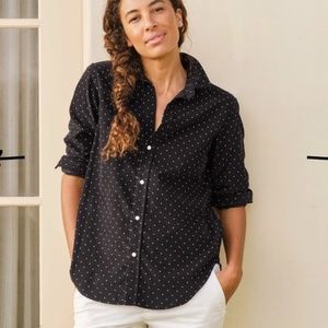 Frank & Eileen Corduroy Button Up Polka Shirt Large